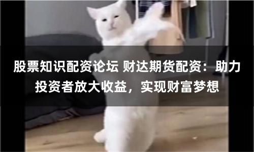 股票知识配资论坛 财达期货配资：助力投资者放大收益，实现财富梦想