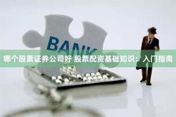 哪个股票证券公司好 股票配资基础知识：入门指南