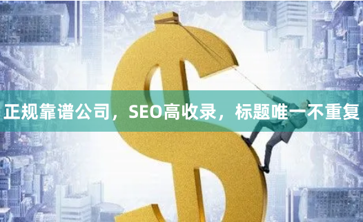 正规靠谱公司，SEO高收录，标题唯一不重复